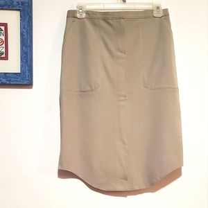Light Beige Work Skirt